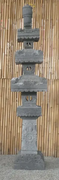 Product image 1 of the product “Pagoda 3 Roof full carving, in the sizes from 200cm to 300cm, Natural finish ”